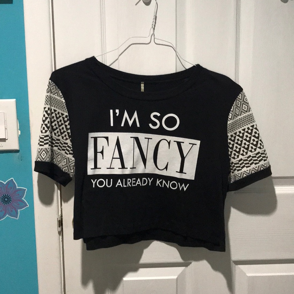 Cropped graphic T-shirt